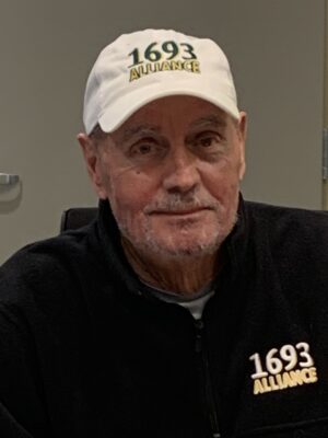 Sandy Fagan wearing a white 1693 hat